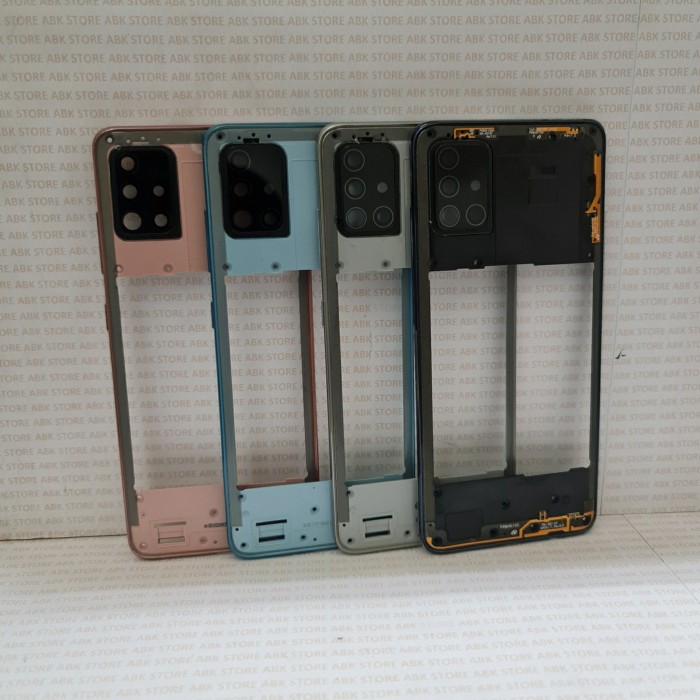 Middle Frame Tulang Tengah Bezel Tutup Mesin Samsung Galaxy A51 A515 Ori