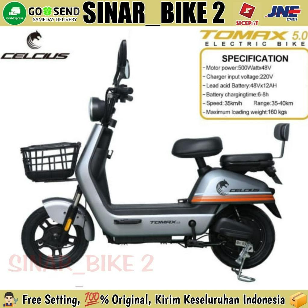 Sepeda Listrik CELCIUS TOMAX 5.0 NEW 500 &amp; FASTRON 500 Watt Electric E Bike