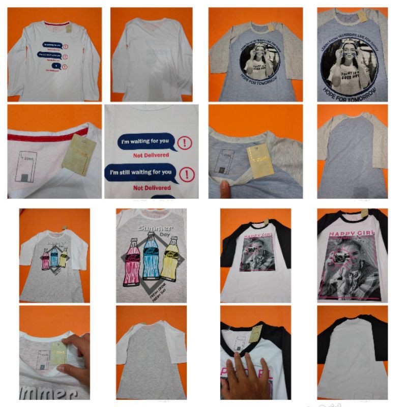 Kaos T Zone Cewek Lengan Panjang