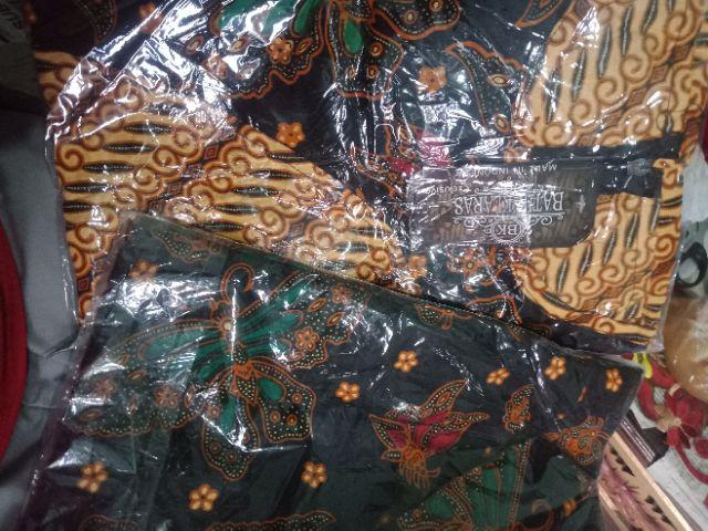 Ririn Maxi Gamis Batik Cantik Sogan Syari Modis Seragaman Muslim Modern Terbaru Xxl Jumbo Big Besar