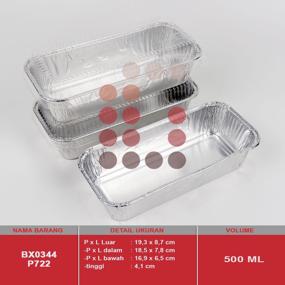 alumunium foil cup BX 0344 TANPA TUTUP lasagna, macaroni schotel