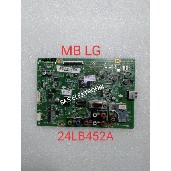 MB MOTHERBOARD MAINBOARD MESIN TV LED LG 24 INCH 24LB452A 24LB452 A 24LB 452A
