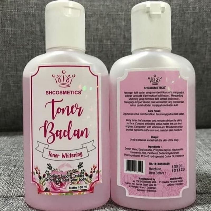 Toner Badan Shcosmetics Pemutih BPOM