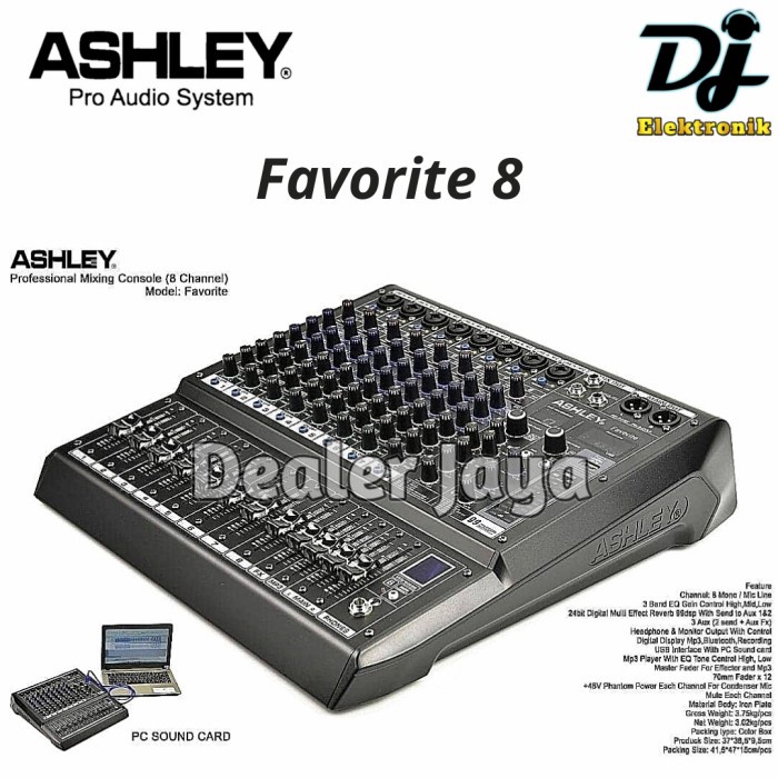 Mixer Analog Ashley FAVORITE 8 / FAVORITE8 - 8 channel