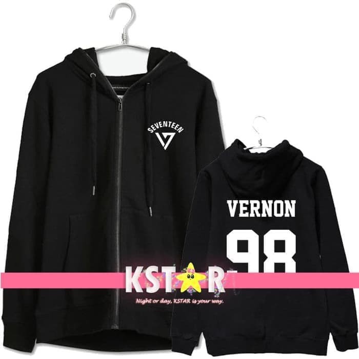 Jaket Hoodie Jumper Sweater Obral Murah SEVENTEEN + NAMESET VERNON HS-992