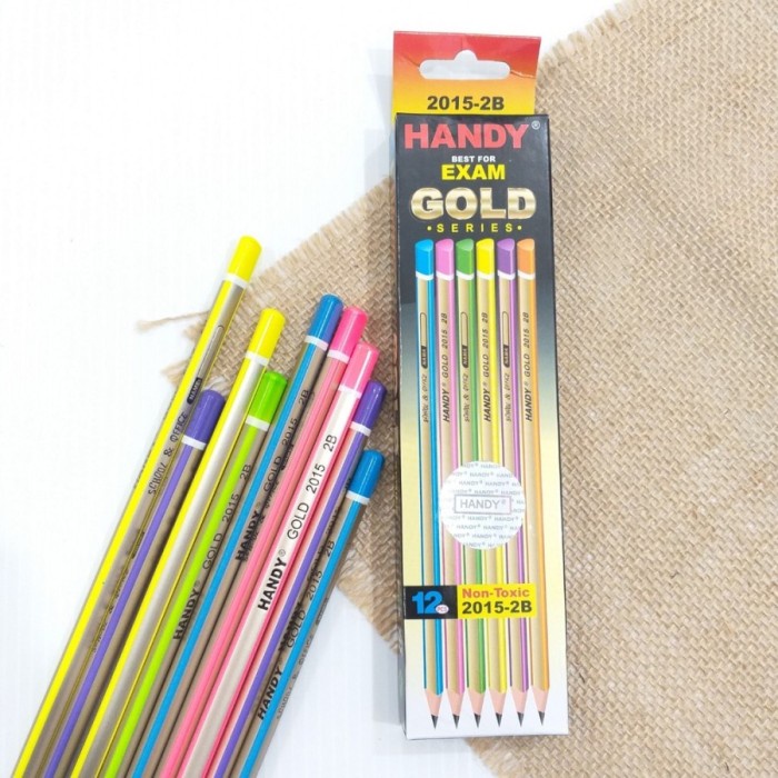 

PENSIL HANDY 2015-2B GOLD PER PACK ISI 12