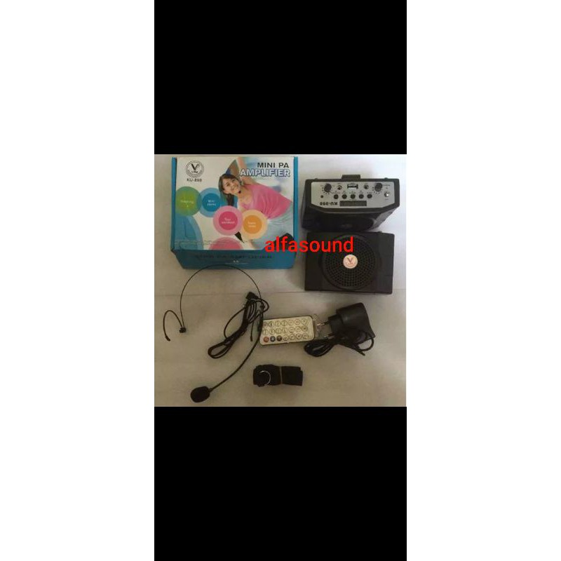 WAISTBAND VPK SPEAKER PINGGANG KU898 KU 898 PORTABLE MURAH UNTUK SENAM