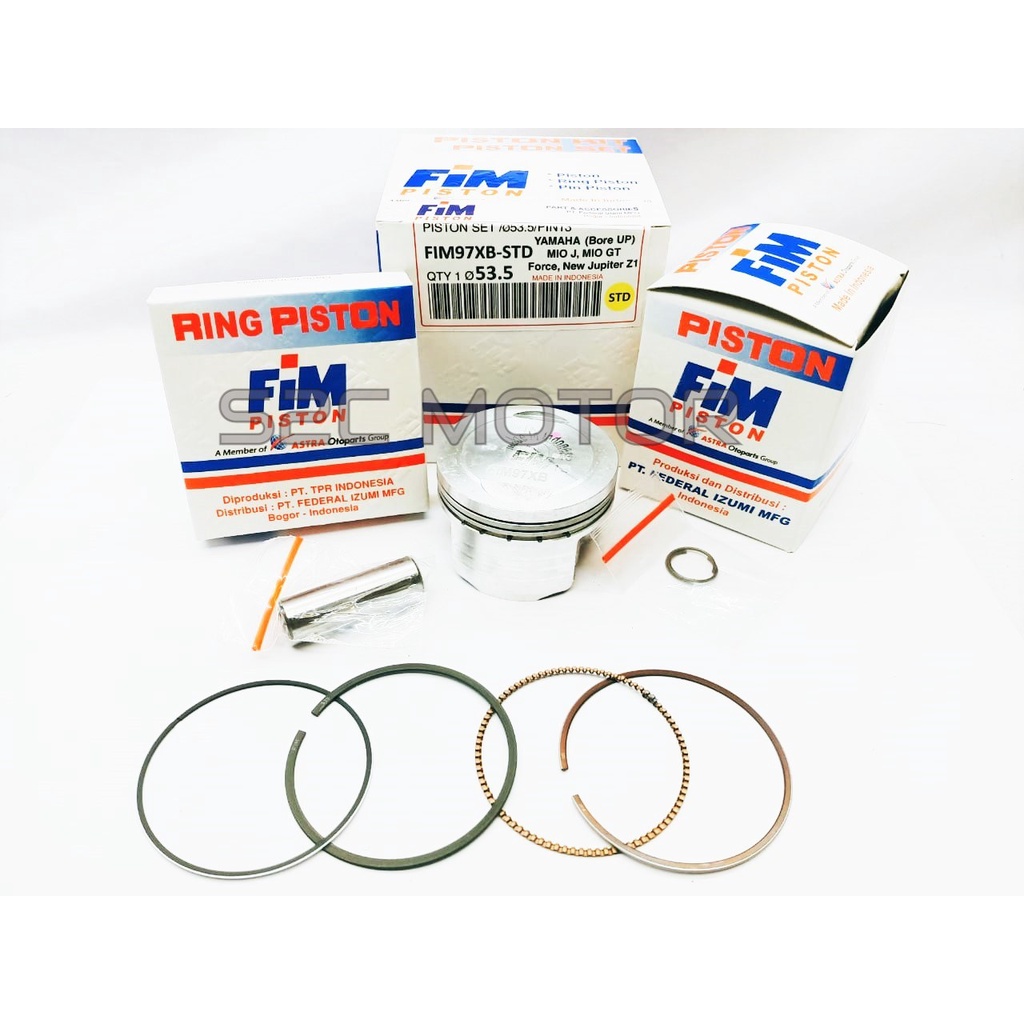 PISTON KIT MIO J XB FIM97XB FIM 97 XB FIM97 XB PIN 13 53.5 SAMPAI 55.5-4