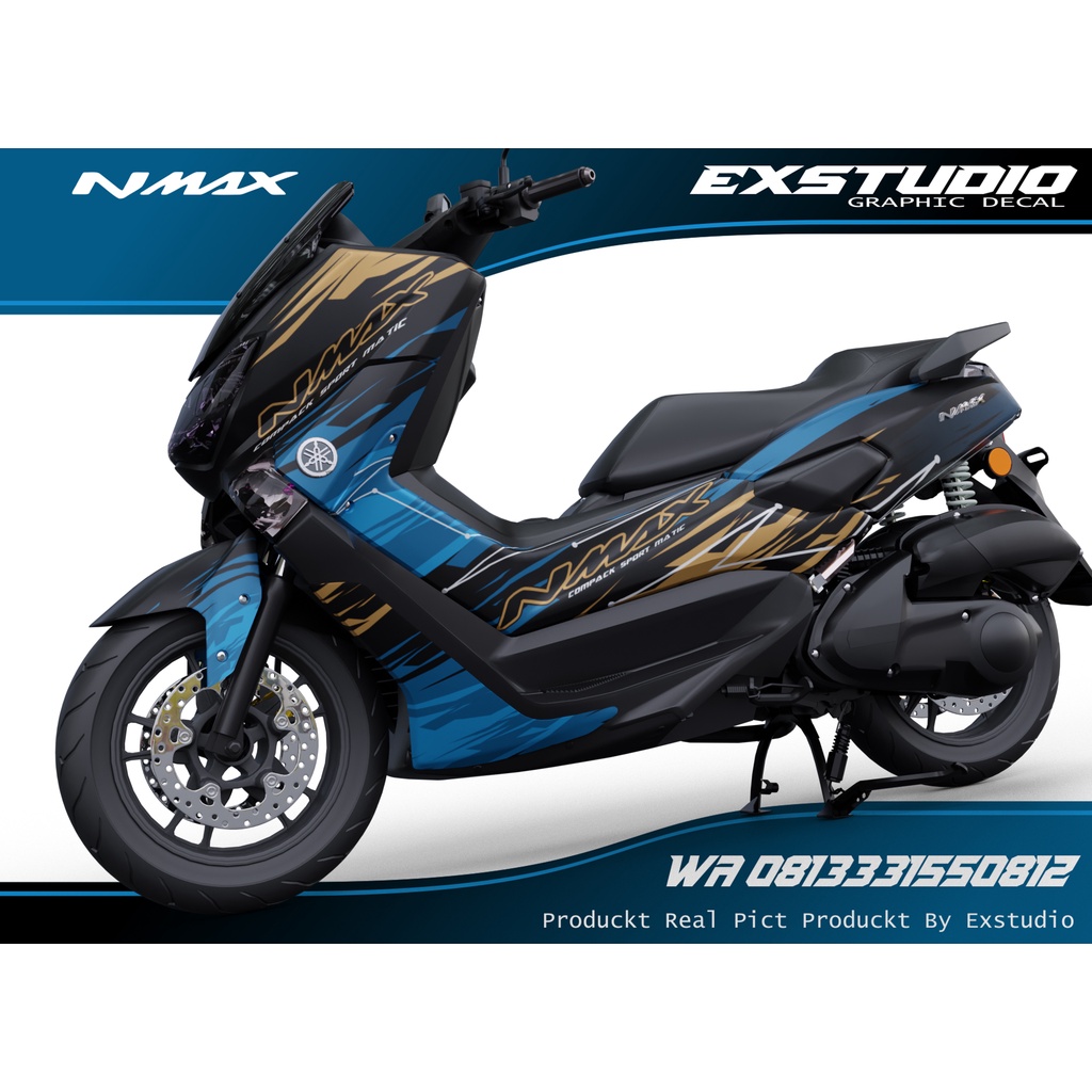 decal nmax biru full body new / old
