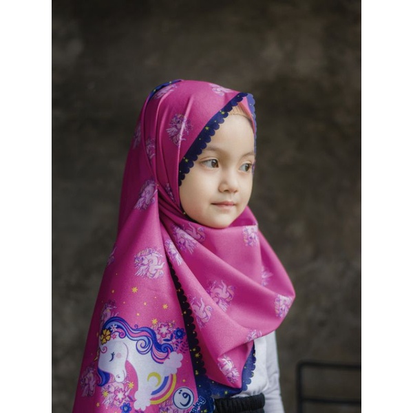 PASHMINA UNICORN CUTE / PASHMINA ANAK / HIJAB ANAK / JILBAB ANAK / KERUDUNG ANAK