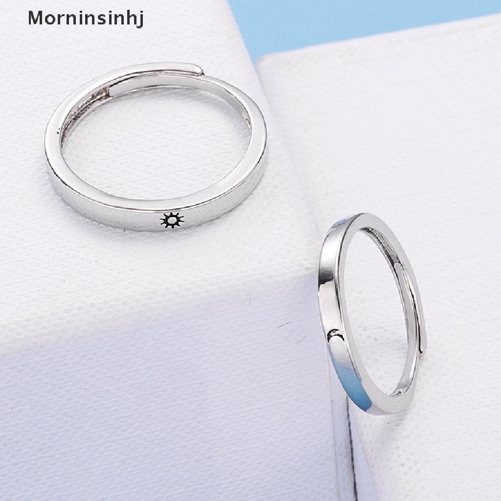 1 Pasang Cincin Jari Model Terbuka Dapat Disesuaikan Untuk Pria Dan Wanita