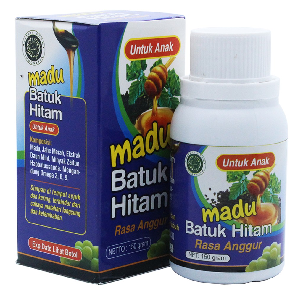 Madu Batuk Hitam Untuk Anak El-Iman Rasa Anggur 150gr