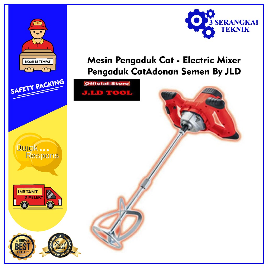 Mesin Pengaduk Cat - Electric Mixer - Pengaduk Cat Adonan Semen By JLD