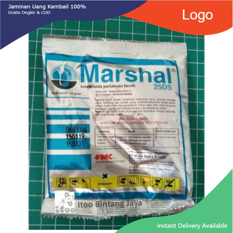 pestisida intektisida pembasmi serangga Marshal 25DS 25gr