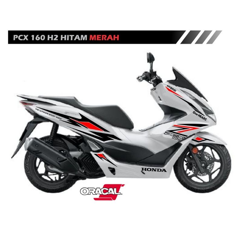 cutting sticker hanya untuk motor PCX 160cc warna motor putih saja