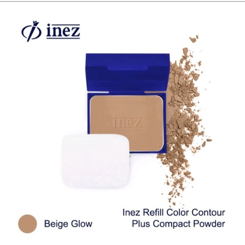 INEZ REFILL Color Contour Plus Compact Powder / Refill Bedak Padat Inez / Isi Ulang Bedak Inez Original 100% New Case