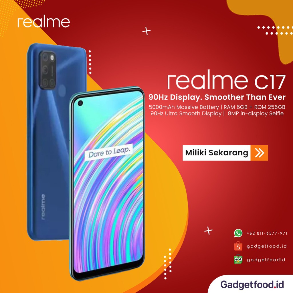 HP REALME C17 RAM 6GB/256GB ORIGINAL GARANSI RESMI SMARTPHONE TERBARU HANDPHONE COD
