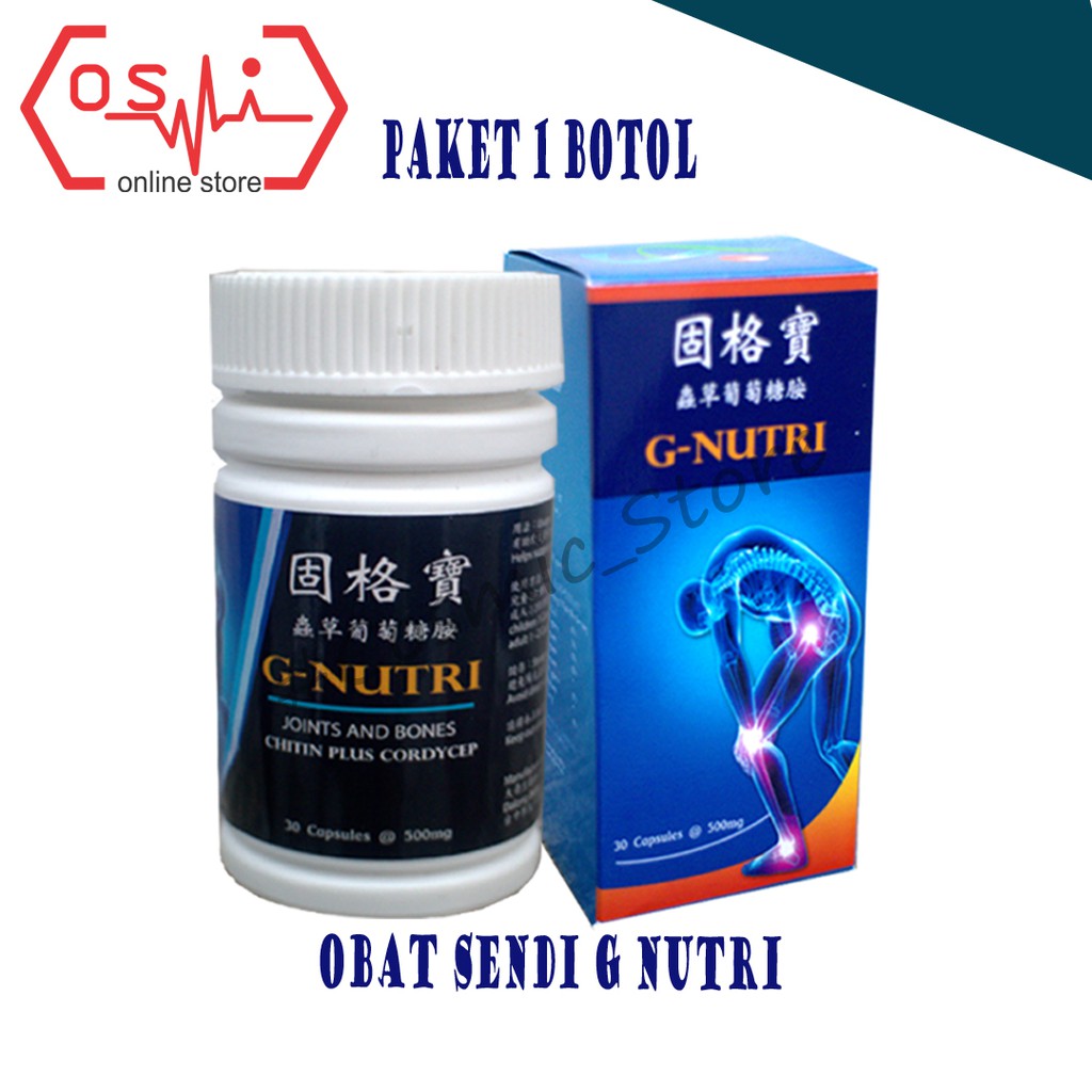 GNUTRI / G NUTRI / G-NUTRI Obat Sendi Herbal Nyeri Sendi Radang Sendi Nyeri Otot Tulang 1 botol