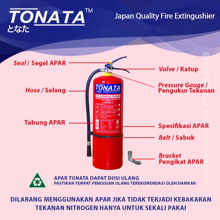 APAR 5KG TONATA / FOAM 5 KG / Set Komplit