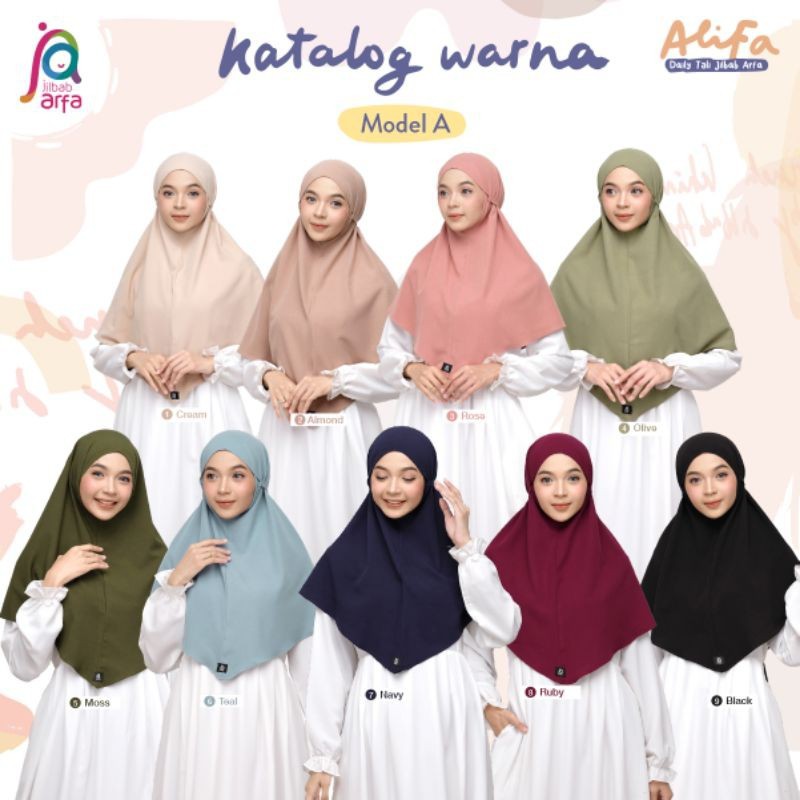 JILBAB ARFA ALIFA MODEL A BERGO TALI