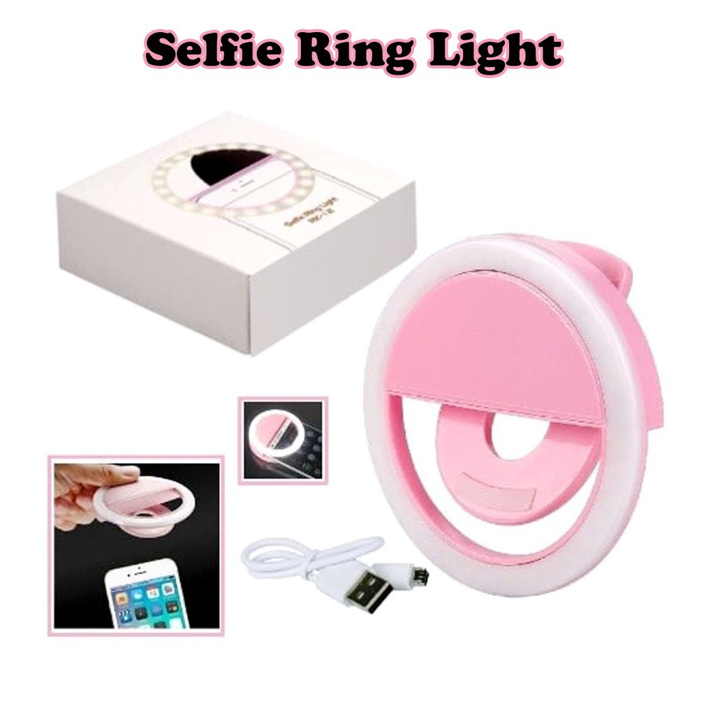 Lampu Selfie Ring Light LED / Charm Eyes / Lampu Selfie USB RK12