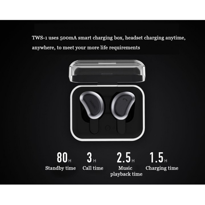 REMAX TWS-1 Binaural Wireless Bluetooth Headset Charging Box