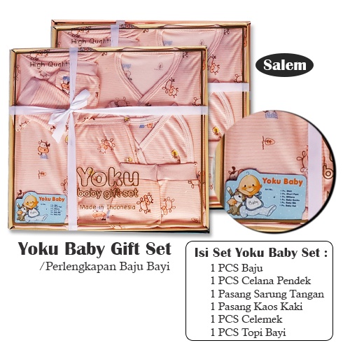 Yoku Baby Gift Set Motif Kado Perlengkapan Baju Bayi / Baby Gift Set Newborn