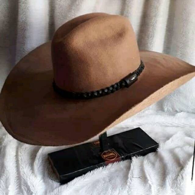 TOPI LAKEN FEDORA LEBAR COKLAT | TOPI PRIA IMPORT