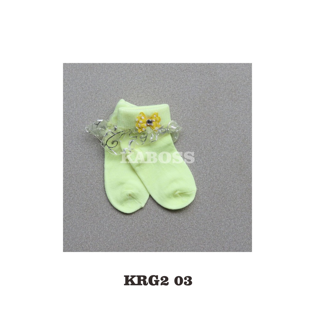 Kaboss Kaos Kaki Anak Renda Lucu untuk usia 1-2 Tahun