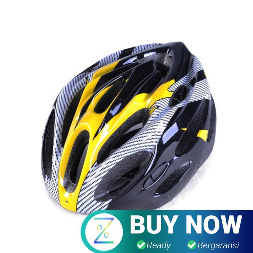 TaffSPORT Helm Sepeda EPS Foam PVC Shell - x10 - Yellow