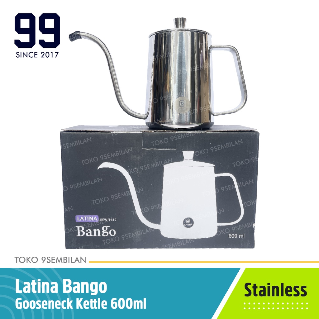 Latina Bango Kettle Coffee Pro V60 90 Derajat - Teko Kopi Leher Angsa