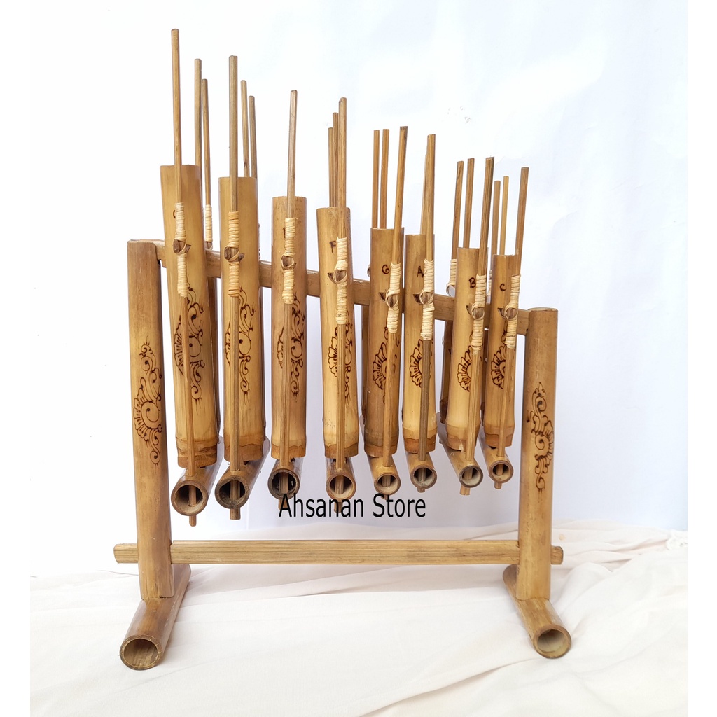 Angklung 8 Nada Untuk anak TK/SD Ukuran Kecil
