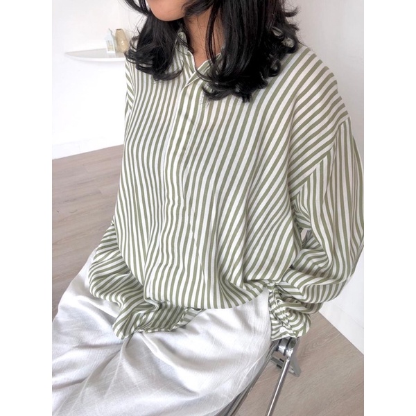 Stripes Green Sage Shirt