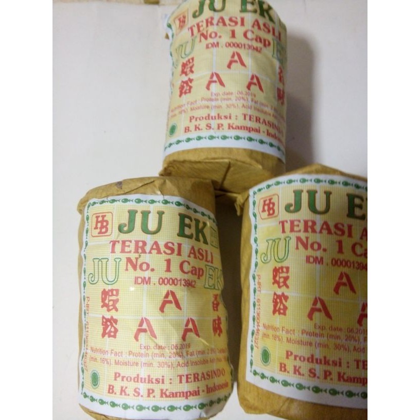 

JU EK Terasi Asli Medan cap EK