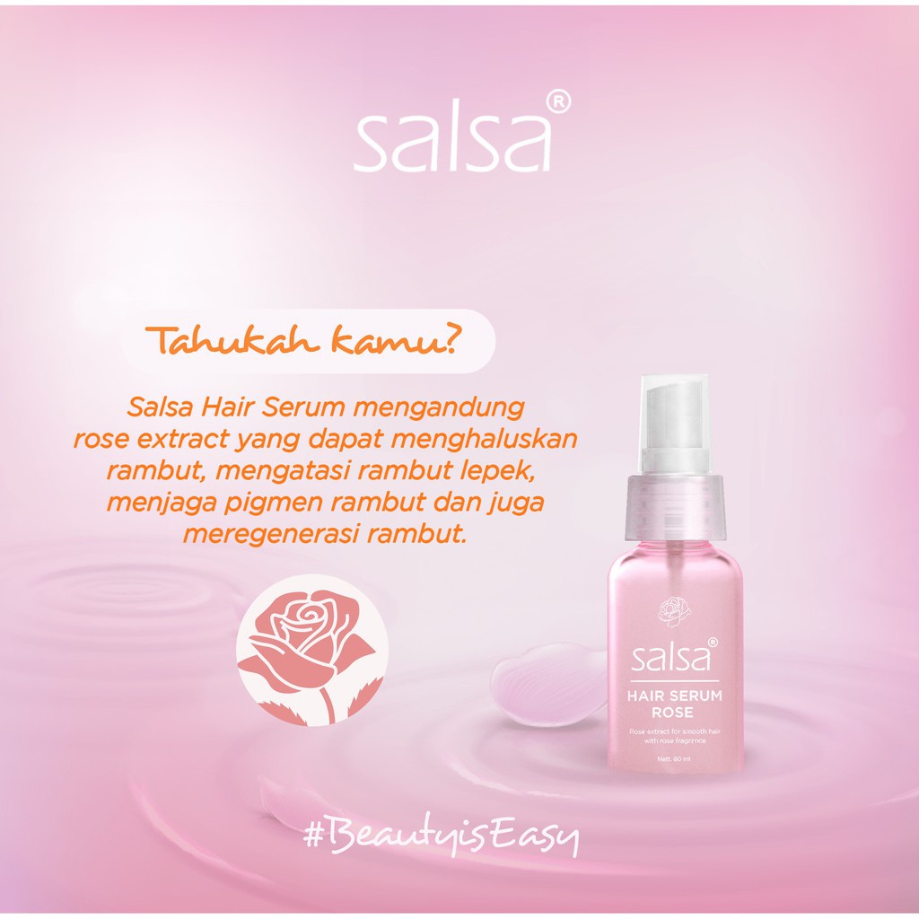 Salsa Hair Serum - Perawatan Rambut Keratin &amp; Growth Treatment - Serum Rambut - Vitamin Rambut - 80ml