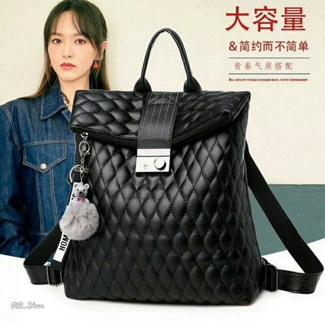 New Tas Backpack Stylish 2020 GELEMBUNG KULIT - CHANTIKA DAVICHI KEY CODE Termurah Terbaru Branded