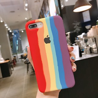 New Rainbow Silicone Casing Original iphone SE2020 Pelangi