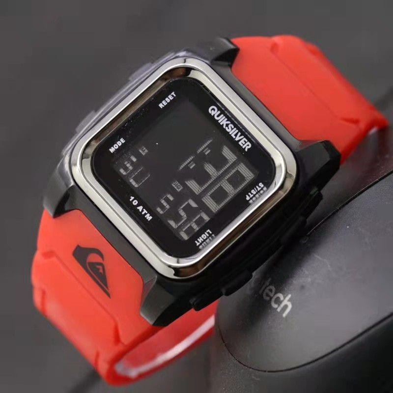 Jam Tangan Pria Sporty Quicksilver Digital Segi Anti Air