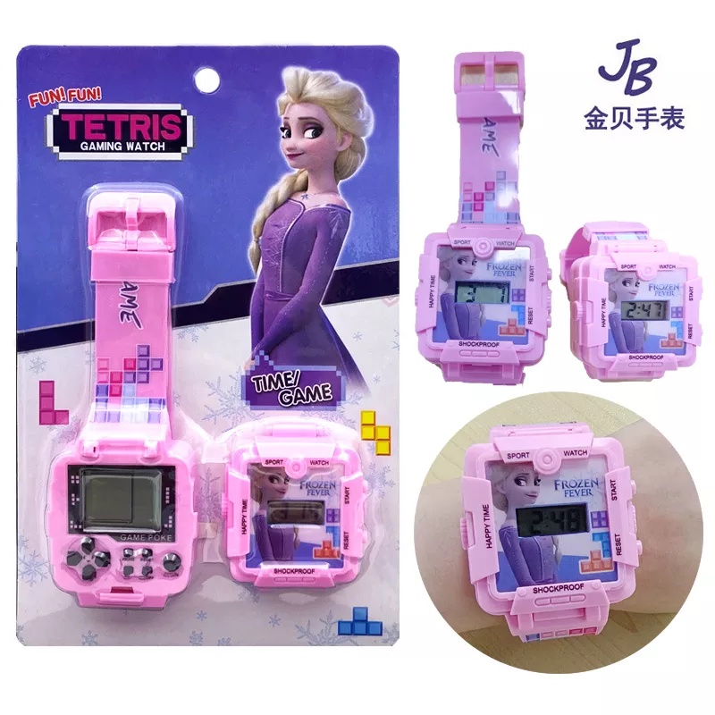 JAM TANGAN FROZEN ANAK PEREMPUAN GAME TETRIS