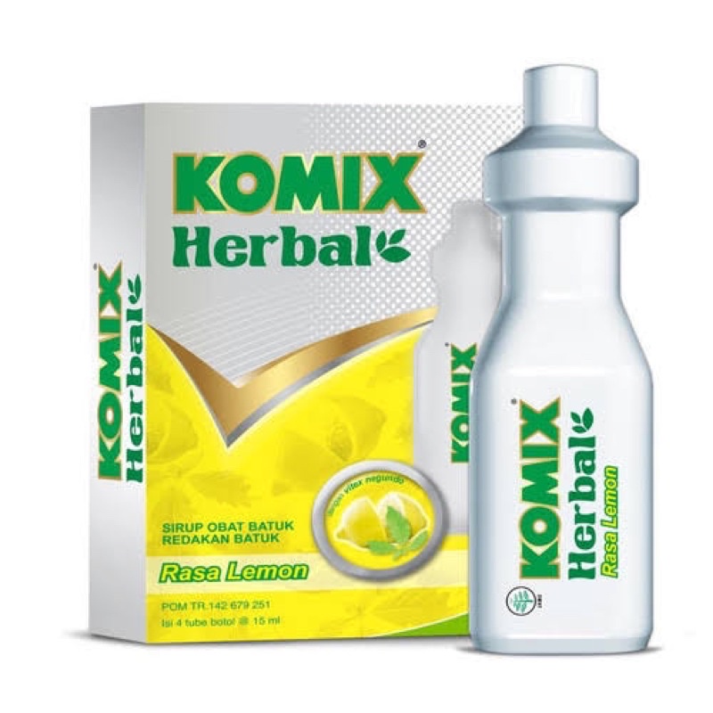 KOMIX BOTOL HERBAL / LEMON Batuk PER BOTOL / Per Box