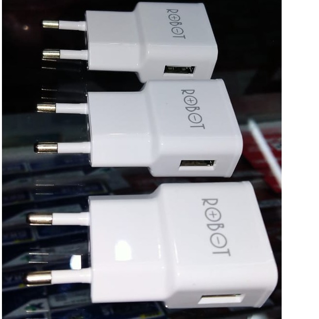 KEPALA CAS / BATOK CAS ROBOT RT-K4 Charger Travel Adaptor Original 1A