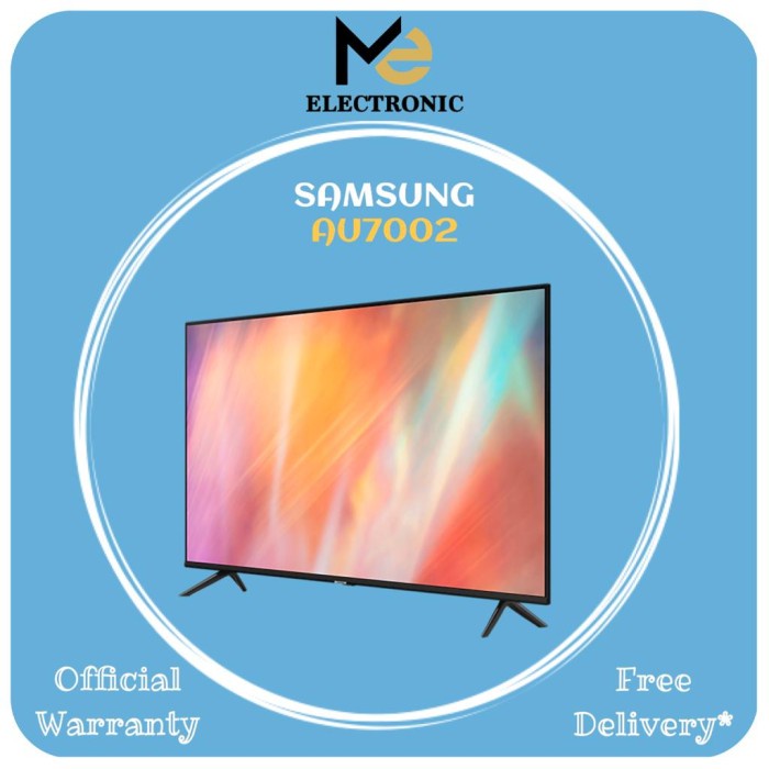 adrianisalsabila - TV SAMSUNG 65AU7002 4K SMART TV 65 INCH SAMSUNG UA65AU7002KXXD 65 INCH