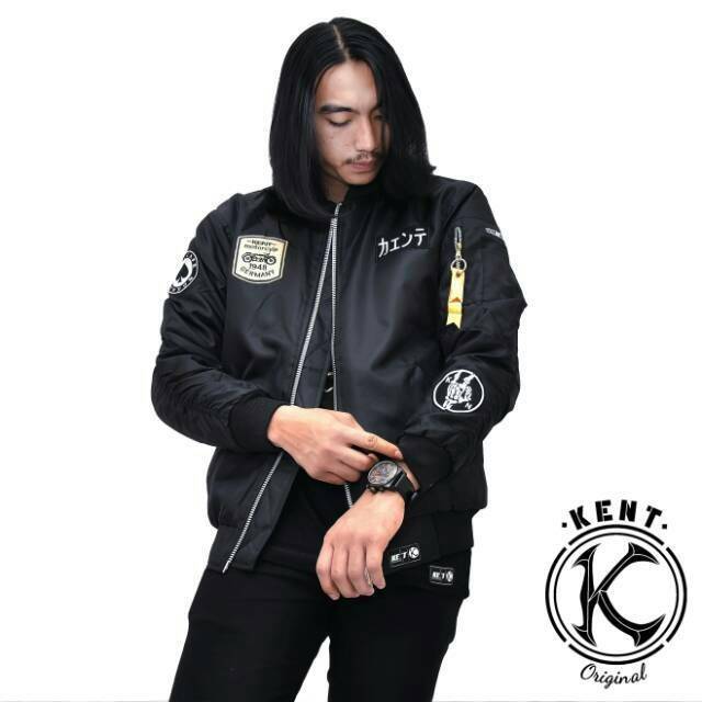JAKET BOMBER PRIA KENT ASLI ORIGINAL 100%