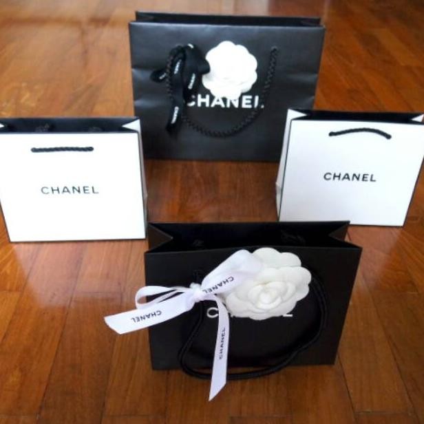 

(TERLARIS) READY STOK !!! Chanel Original paperbag branded paper bag camellia