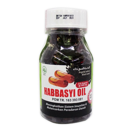 Habbasy Oil HNU 200 Kapsul | Habbatussauda Habbasy Oil 200 kpsl HNU