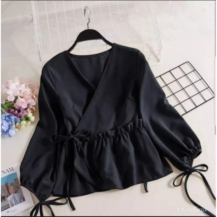 MELISA BLOUSE/atasan termurah/atasan terbaru/korean/blouse lucu/atasan gemes/terlaris/moscrepe