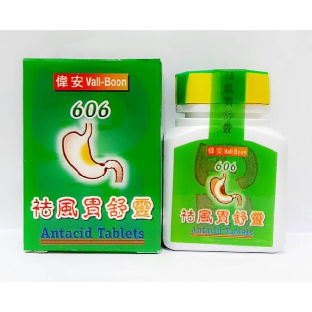 606 antacid tablets qi fung wei su ling obat lambung maaq