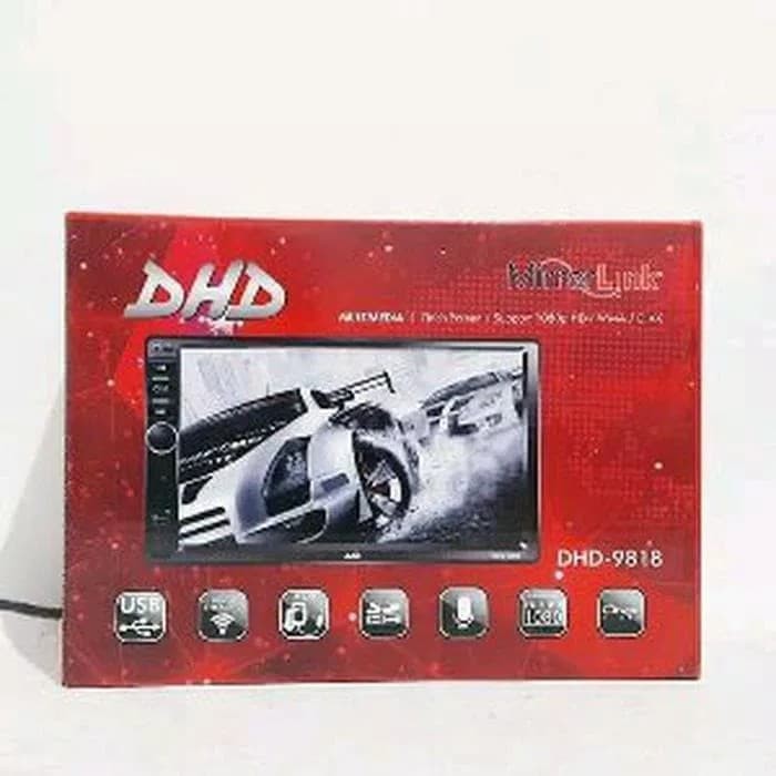 Head Unit DHD 9818 Double Din  Tape Mobil  Berkualitas