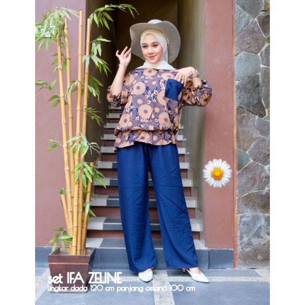 ONE SET IFA ZELINE ORIGINAL PRODUCT / ONE SET RAYON / ONE SET VIRAL / SETELAN KEKINIAN