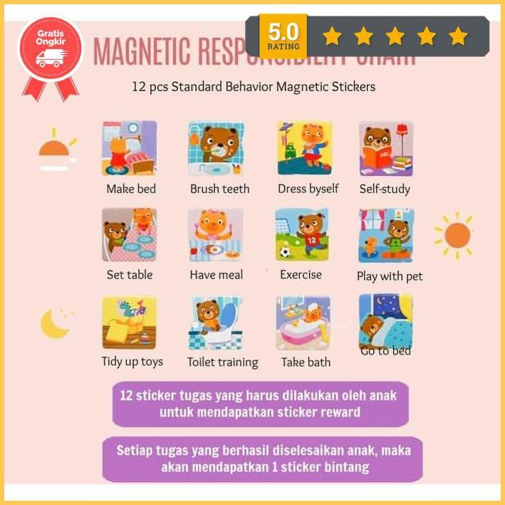 

Responsibility Chart Board / Papan Edukasi Disiplin Anak Promo